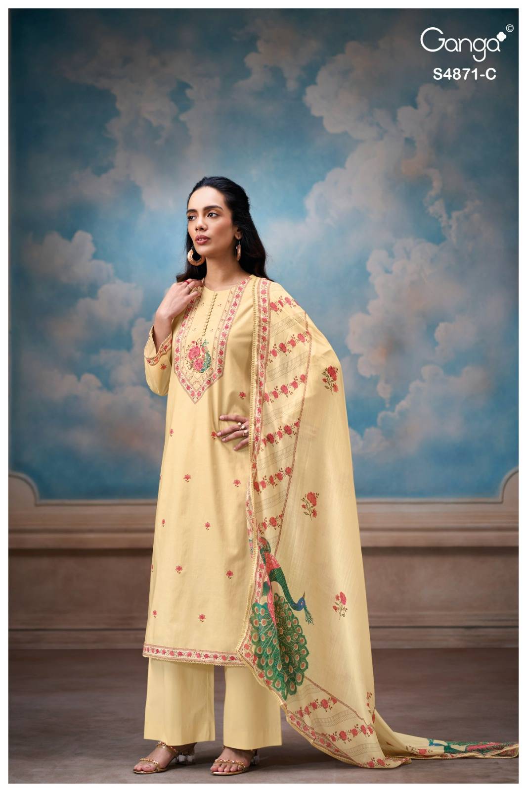 PRANATI 4871 By Ganga Fashion Stylish Beautiful Colourful COTTON Dresses At Wholesale Price